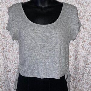 social culture plain grey top